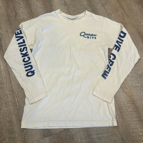 Vintage Quicksilver Dive Long Sleeve Mens Shirt - Picture 1 of 5